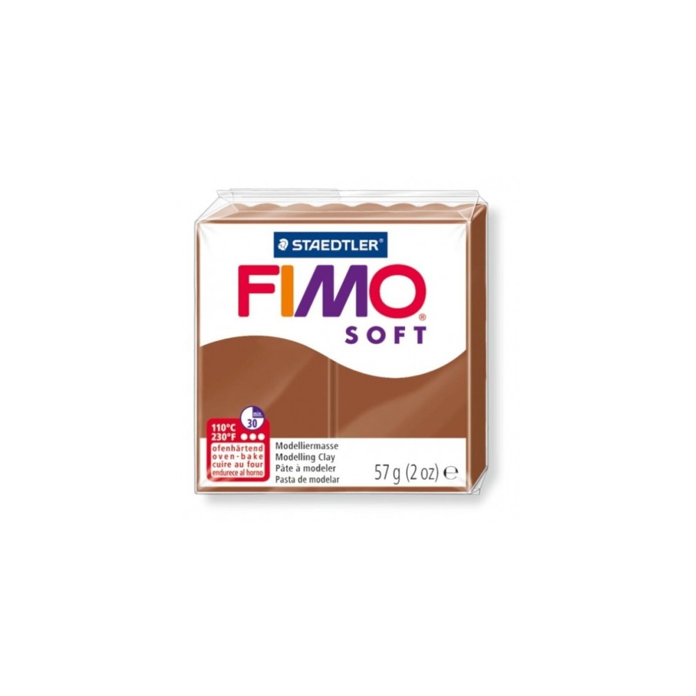 Masa termoutwardzalna Fimo Soft - Staedtler - brązowa, 57 g