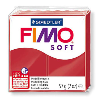 Fimo Soft modelling clay - Staedtler - Christmas red, 57 g