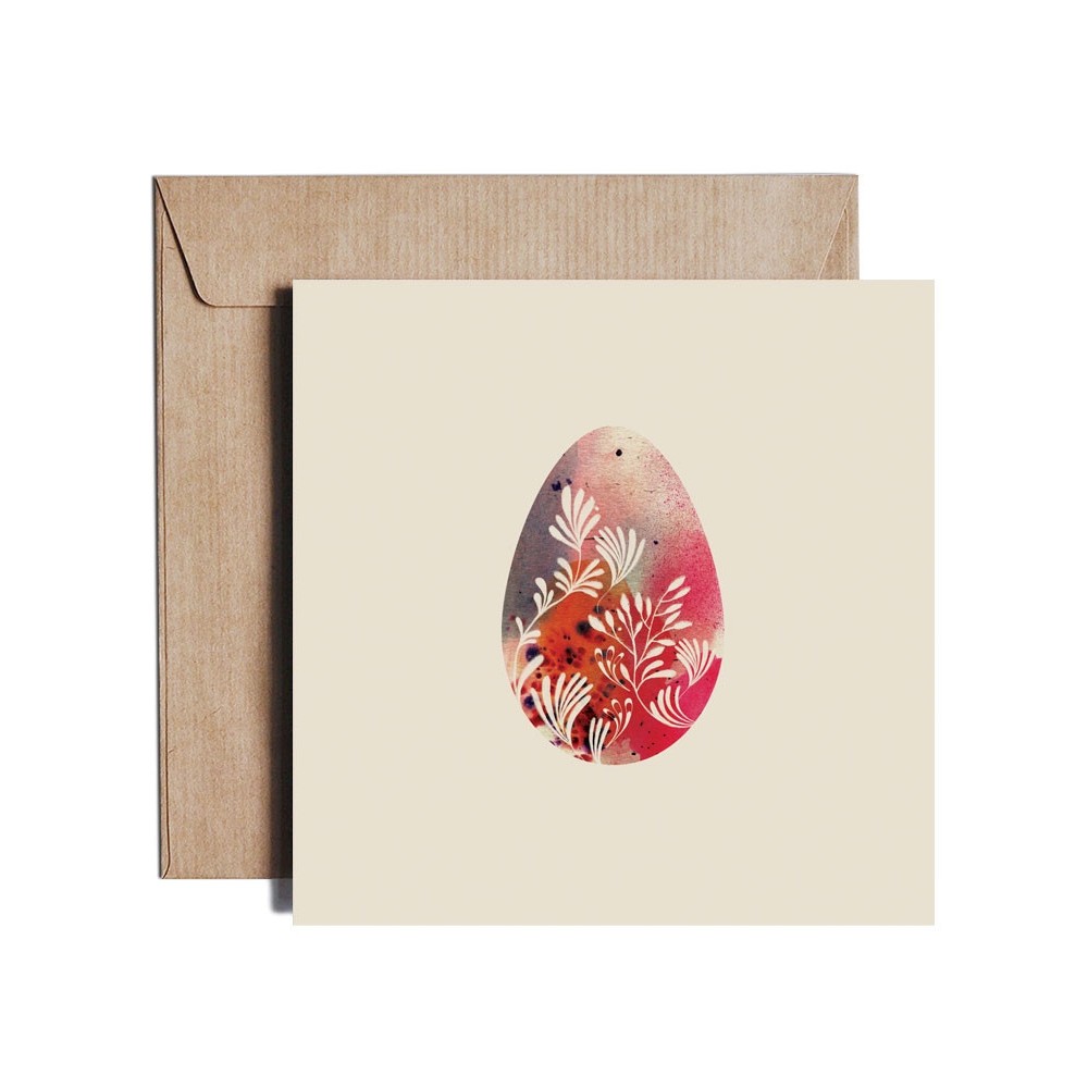 Kartka okolicznościowa - PiesKot - Imaginary Egg, 14,5 x 14,5 cm
