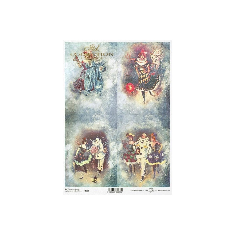Papier do decoupage A4 - ITD Collection - ryżowy, R1651