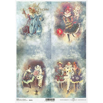 Papier do decoupage A4 - ITD Collection - ryżowy, R1651