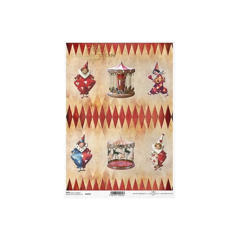 Decoupage paper A4 - ITD Collection - rice, R1650