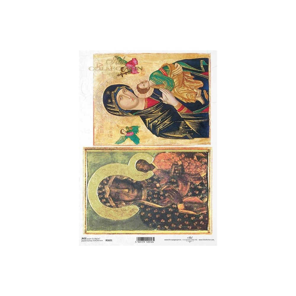 Decoupage paper A4 - ITD Collection - rice, R1621