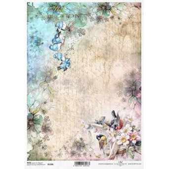 Papier do decoupage A4 - ITD Collection - ryżowy, R1386