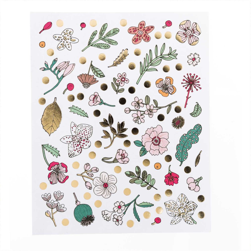 Hygge stickers - Paper Poetry - flowers, 250 pcs.