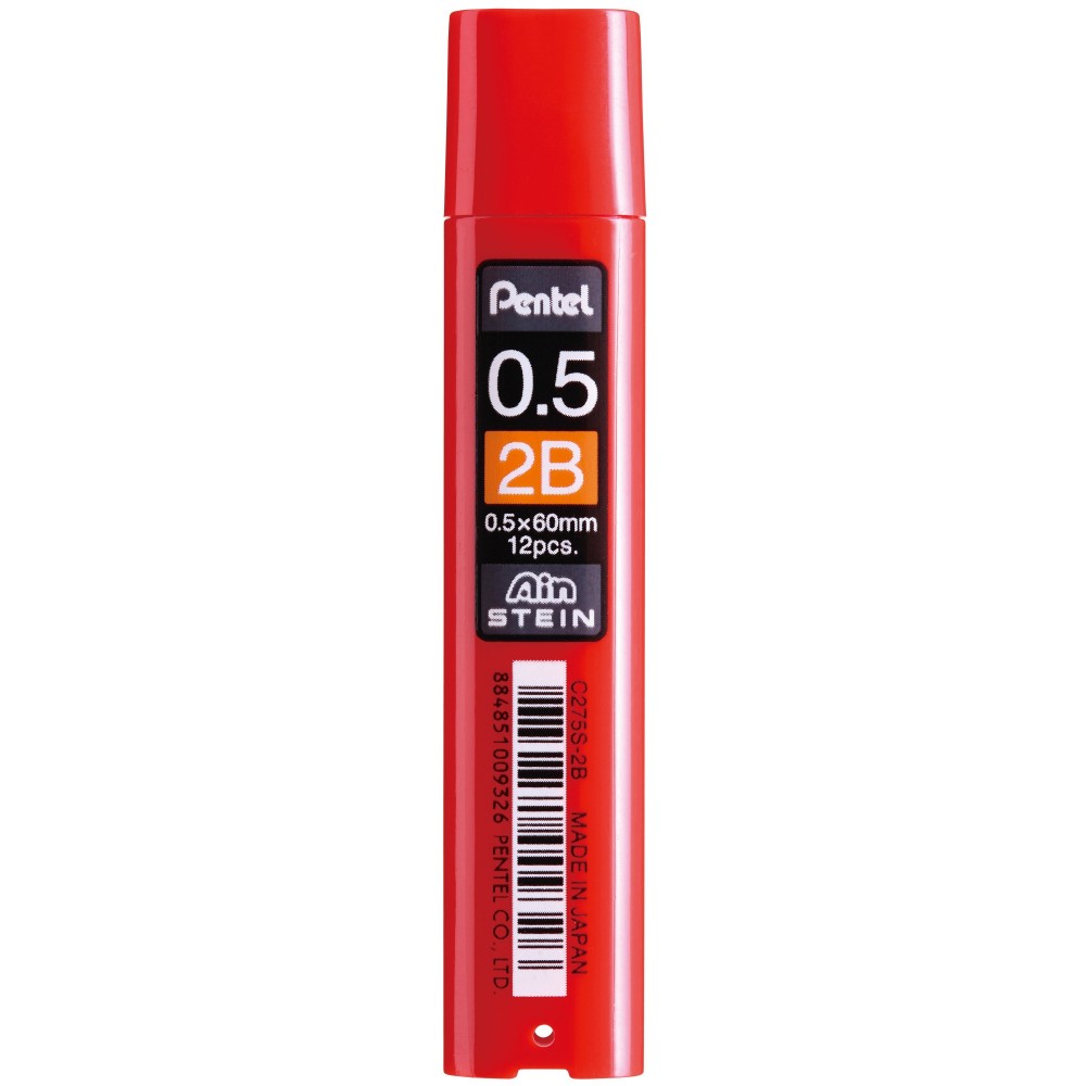 Mechanical pencil lead refill - Pentel - 0,5 mm, 2B