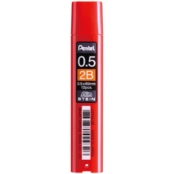 Mechanical pencil lead refill - Pentel - 0,5 mm, 2B
