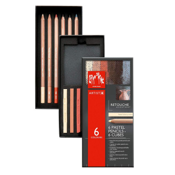 Zestaw pasteli suchych Retouche - Caran d'Ache - 12 szt.
