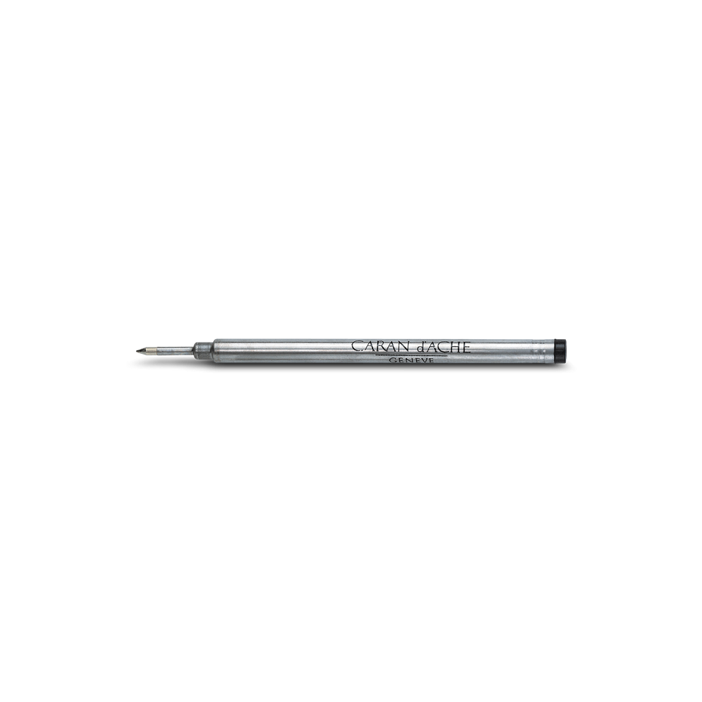Rollerball pen ink cartridge - Caran d'Ache - black, F