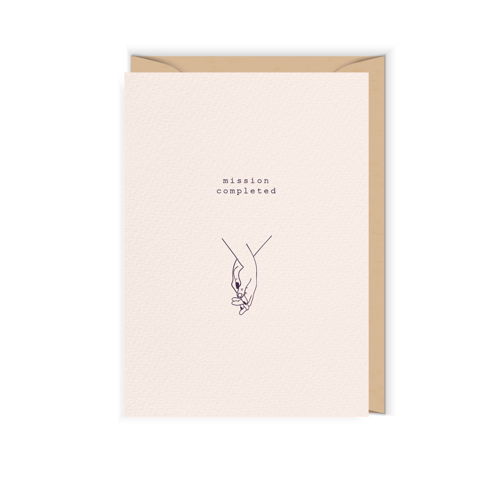 Greeting card - Cudowianki - Mission completed, 12 x 17 cm