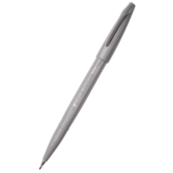 Pisak pędzelkowy Brush Sign Pen - Pentel - szary