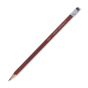 Ołówek trójkątny z gumką - Koh-I-Noor - HB
