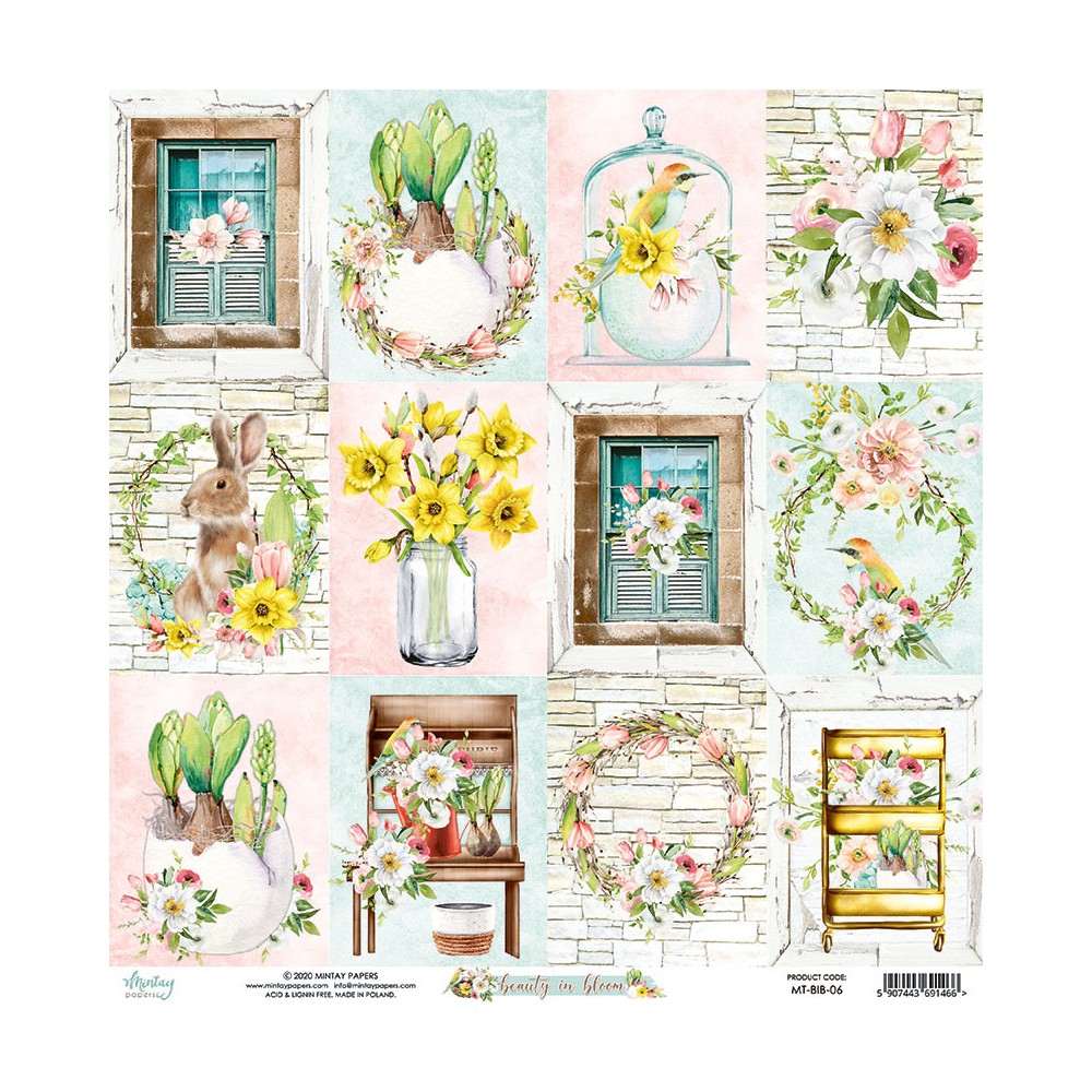 Papier 30 x 30 cm - Mintay - Beauty in Bloom 06