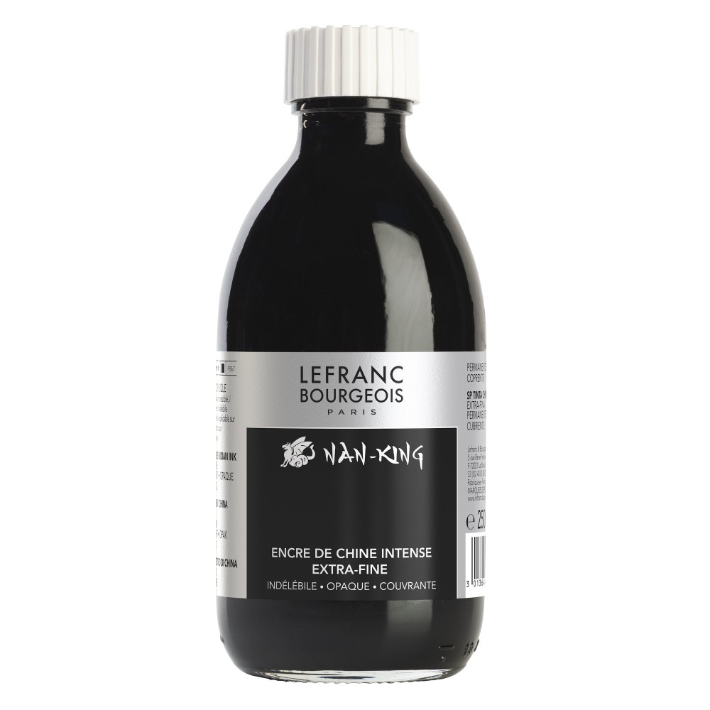 Tusz chiński Nan-King - Lefranc & Bourgeois - czarny, 250 ml