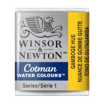 Farba akwarelowa Cotman - Winsor & Newton - Gamboge Hue, półkostka