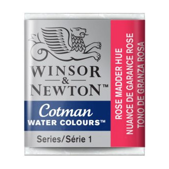 Cotman watercolor paint - Winsor & Newton - Rose Madder Hue, half pan