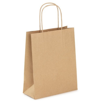 Torba papierowa brązowa - 24 x 10 x 32 cm