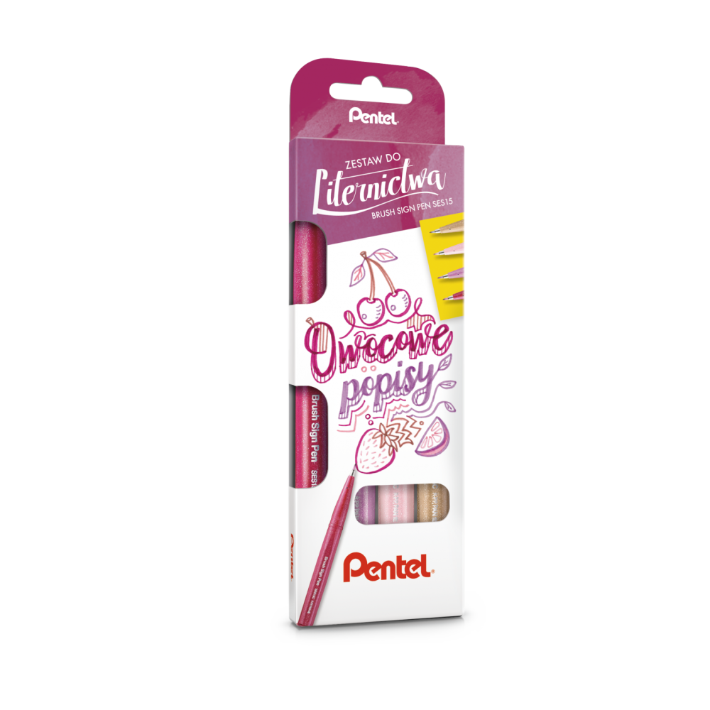 Set of artistic Brush Sign Pen - Pentel - 4 pcs.