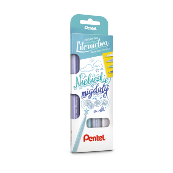 Set of artistic Brush Sign Pen - Pentel - 4 pcs.