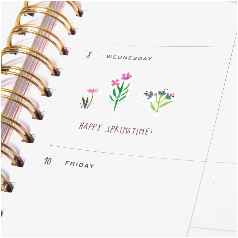 Gel stickers - Paper Poetry - flowers, 26 pcs.
