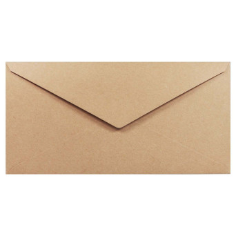 Recycled Envelope 100g - DL Eko Kraft Delta brown