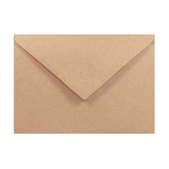 Recycled Envelope 100g - C6 Eko Kraft Delta brown