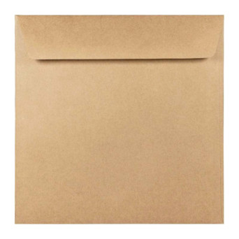 Koperta Eko Kraft 100g - 17 x 17 cm brązowa