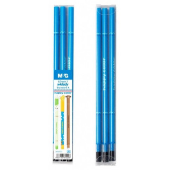 Ballpoint refills for removable pens - Happy Color - blue, 3 pcs.