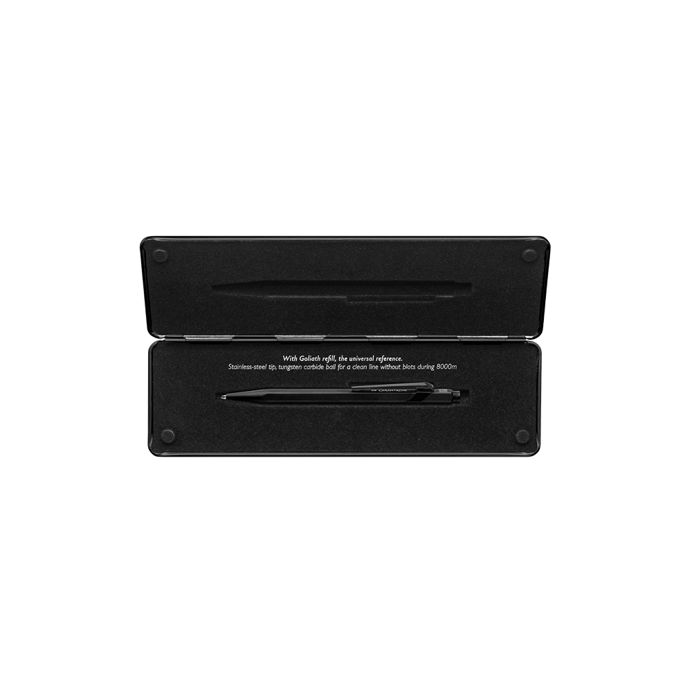 Długopis 849 Black Code z etui - Caran d'Ache - czarny
