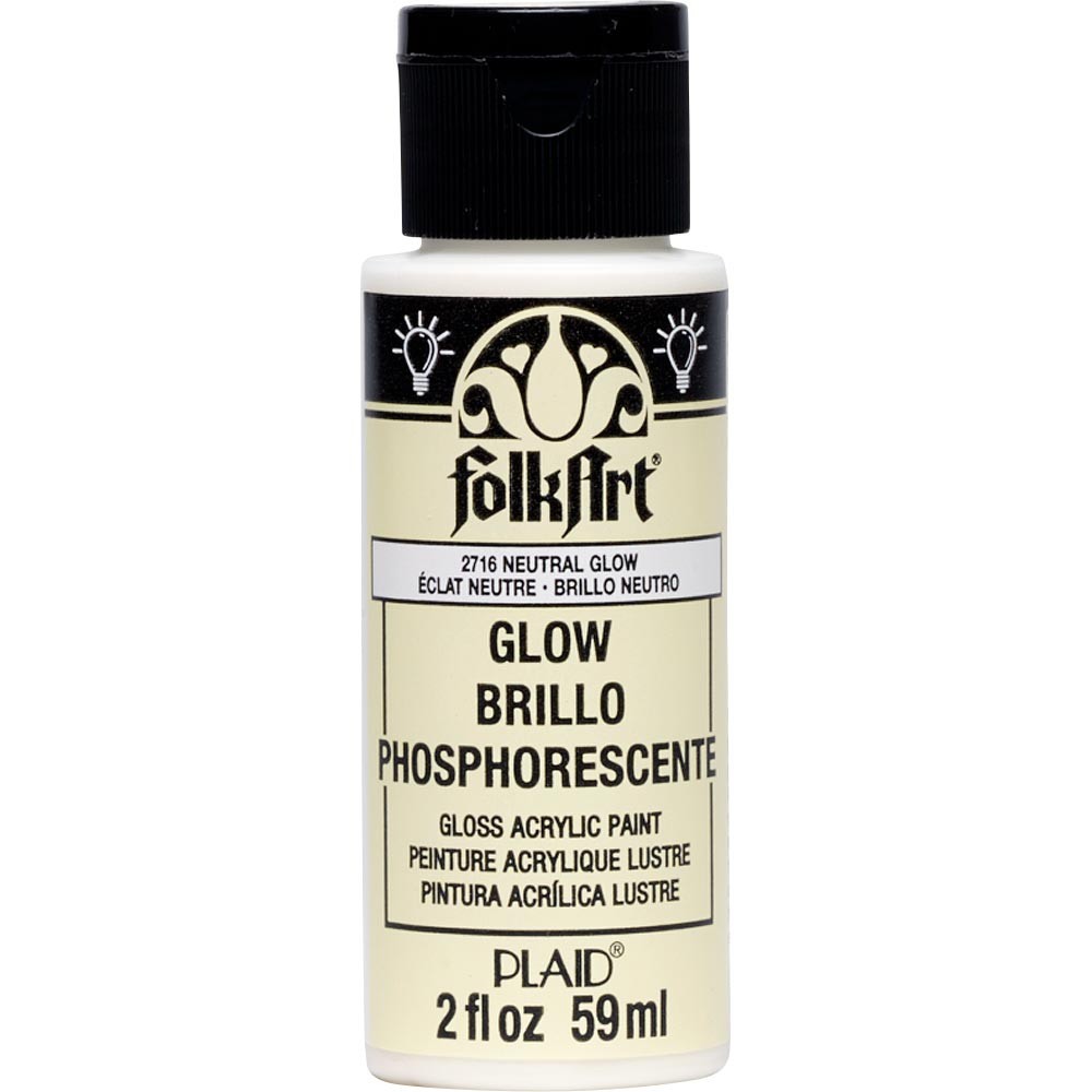 FolkArt Acrylic Colors - Fluorescent Glow Neutral, 2 oz.