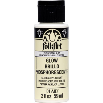 FolkArt Acrylic Colors - Fluorescent Glow Neutral, 2 oz.