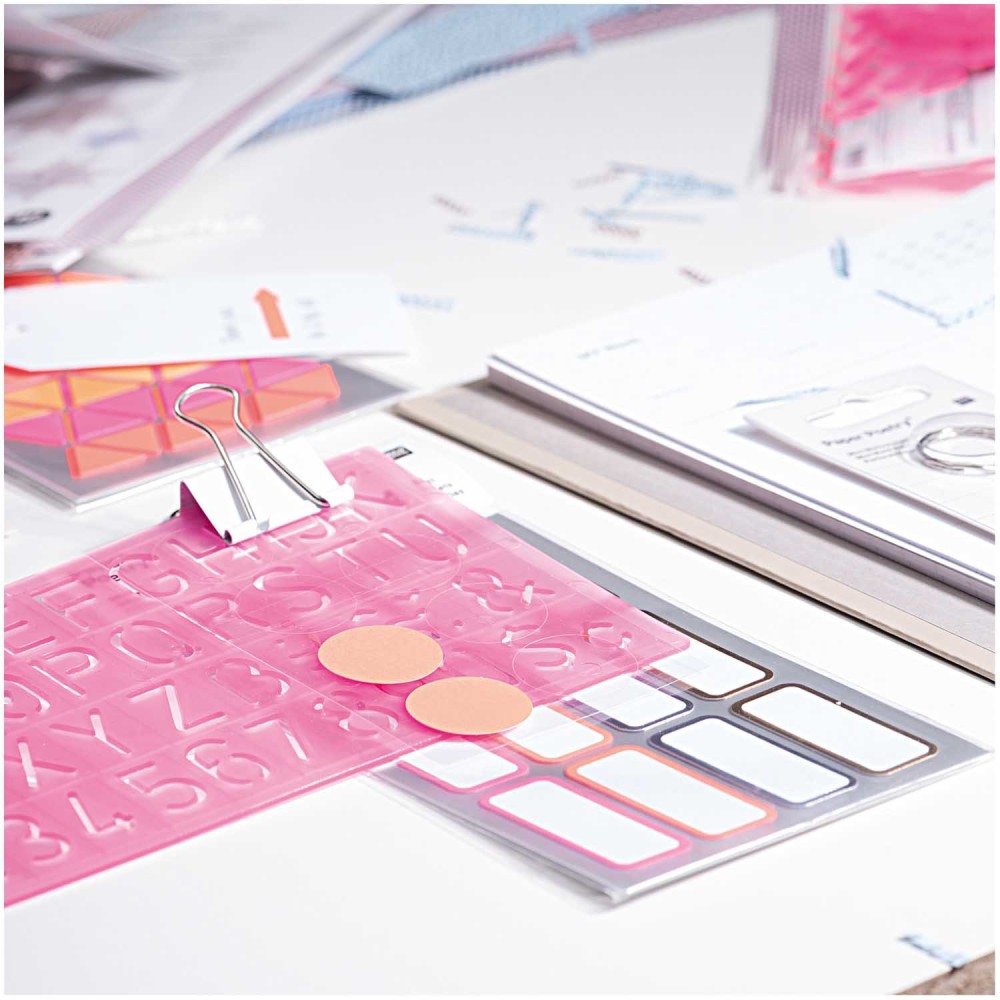 Stencils - Paper Poetry - alphabet and numbers