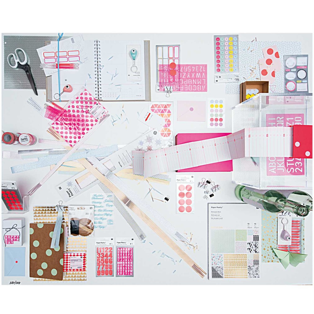 Stencils - Paper Poetry - alphabet and numbers