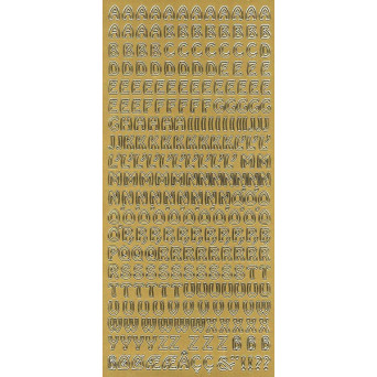 Stickers - Alphabet (Capital Letter) 267 Gold