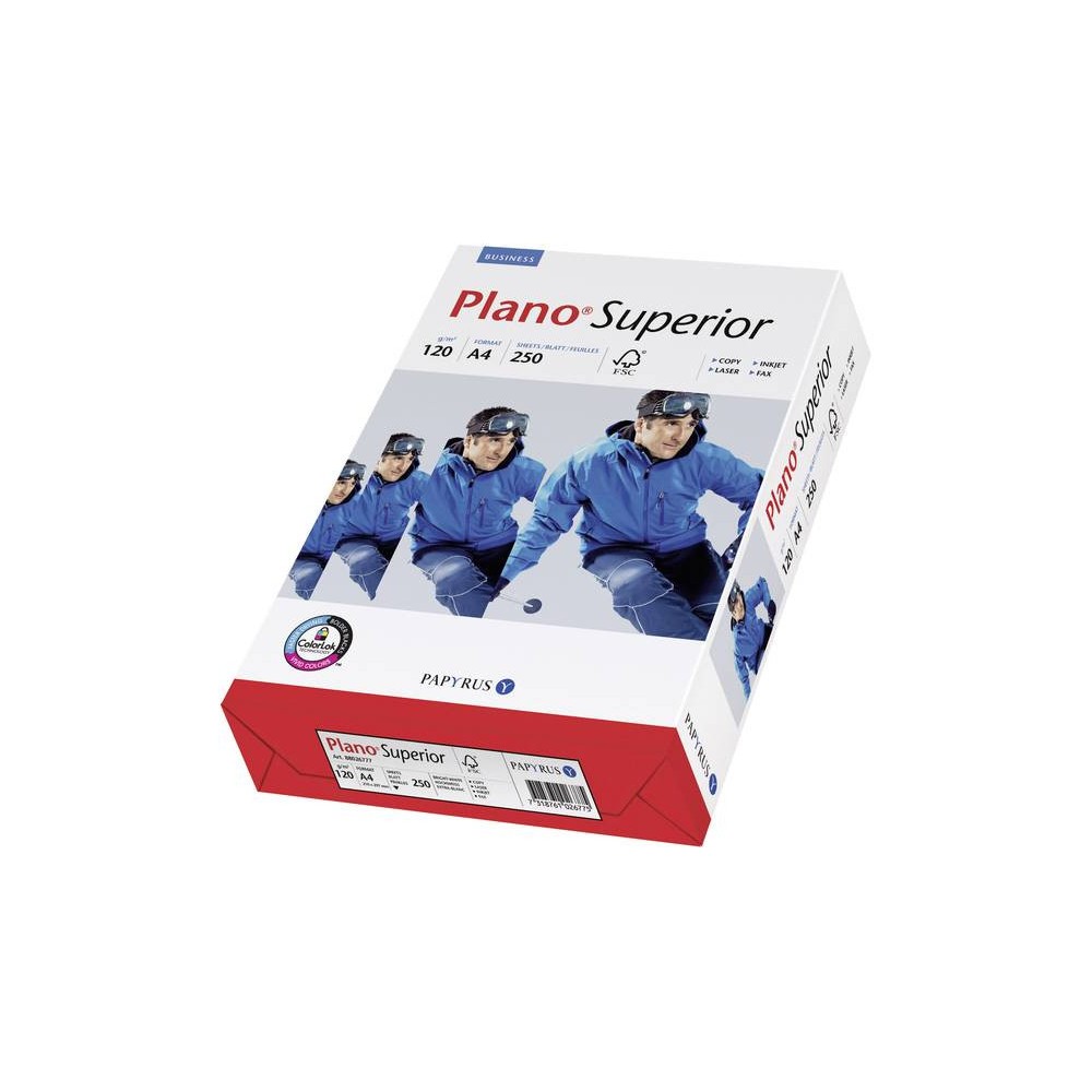 Papier do drukarki, ksero Plano Superior, A4 - biały, 120 g, 250 ark.