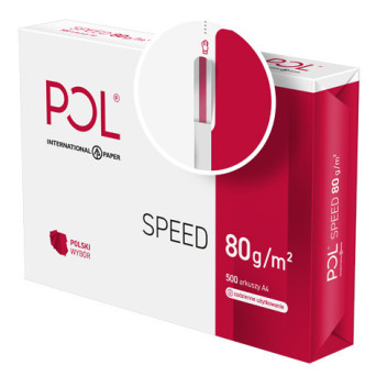 Papier do drukarki, ksero PolSpeed, A4 - biały, 80 g, 500 ark.