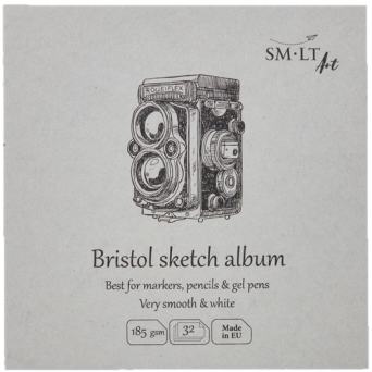 Universal Bristol Sketch Album 14 x 14 cm - SM-LT - white, 185 g, 32 sheets