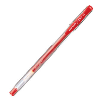Gel pen Signo UM-100 - Uni - red, 0,5 mm