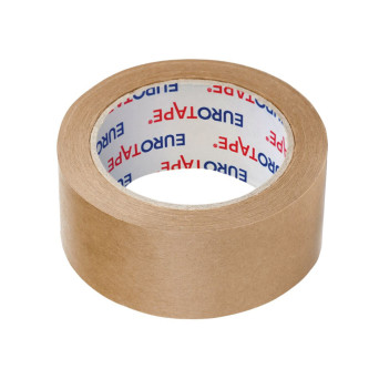 Taśma pakowa - Eurotape - papierowa, kraft, 50 m