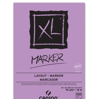 Blok do markerów XL A4 - Canson - 70 g, 100 ark.