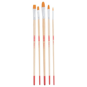 Set of poliester brushes Filament - Talens Art Creation - 5 pcs.