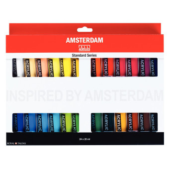 Set of acrylic paints - Amsterdam - 24 colors x 20 ml