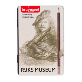 Set of graphite pencils Rijks Museum in metal tin - Bruynzeel - 12 pcs.
