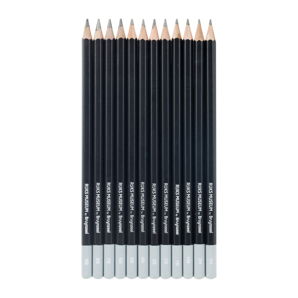 Set of graphite pencils Rijks Museum in metal tin - Bruynzeel - 12 pcs.