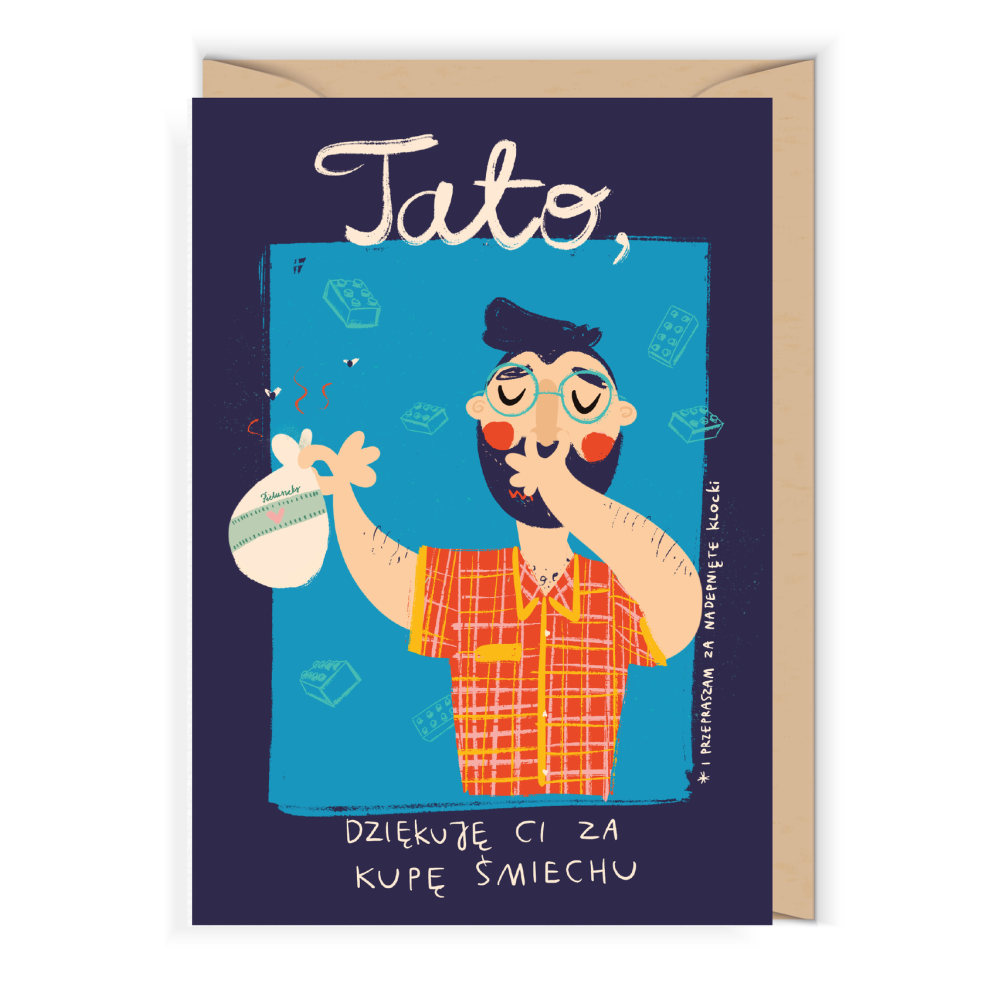 Greeting card - Cudowianki - Thank You Dad, 12 x 17 cm