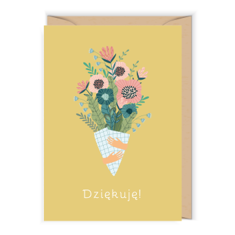 Greeting card - Cudowianki - Kartka z podziękowaniem, 12 x 17 cm