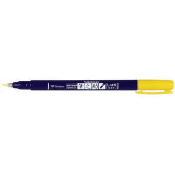 Fudenosuke Brush Pen - Tombow - hard, yellow