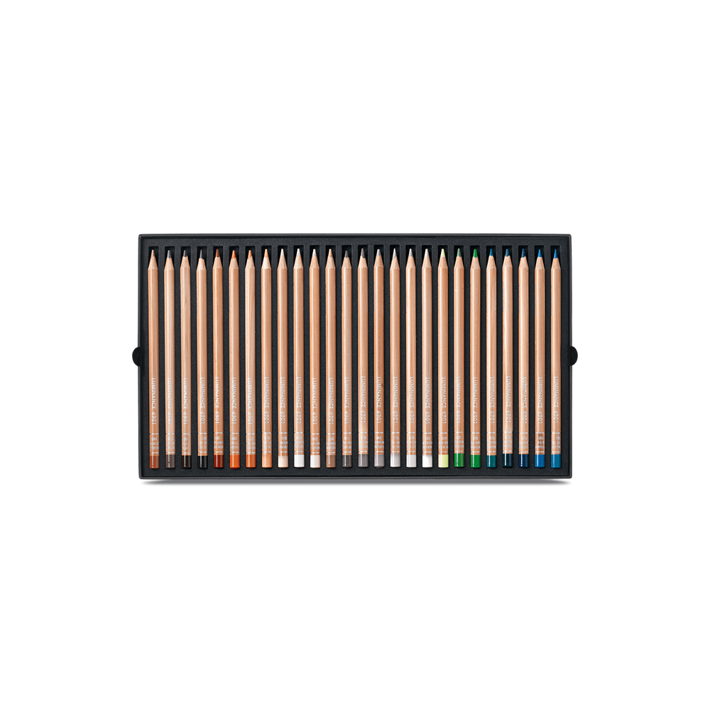 Set of Luminance pencils - Caran d'Ache - 76 colors + 2 blenders