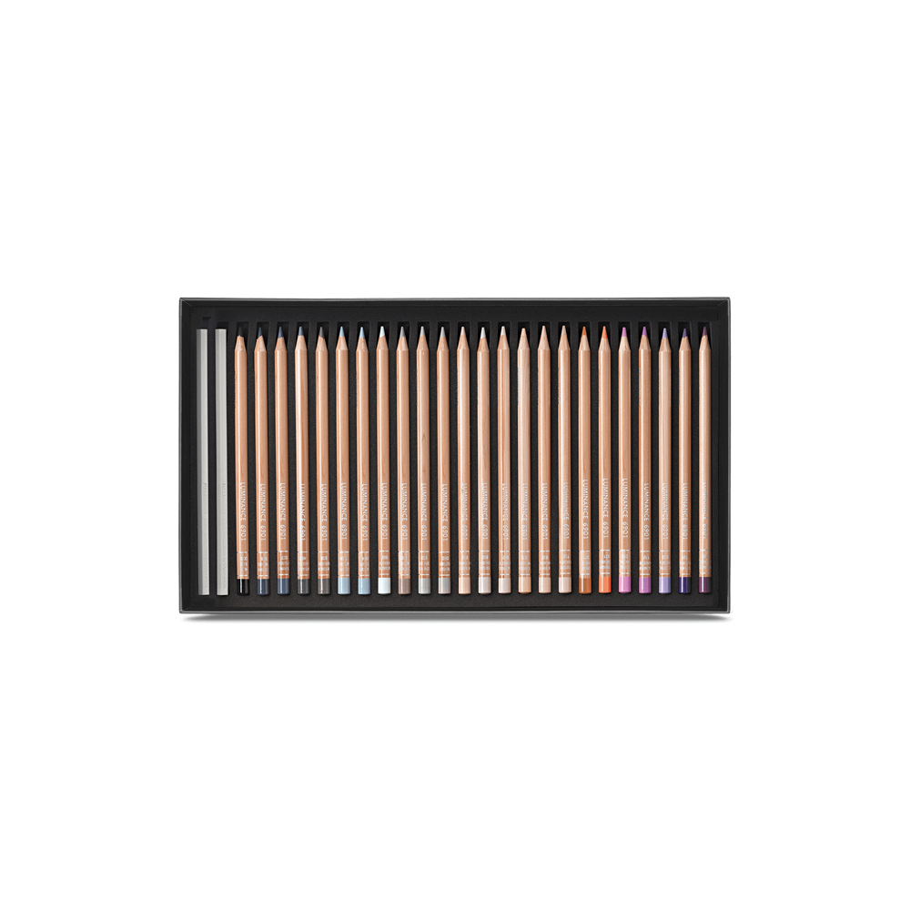 Set of Luminance pencils - Caran d'Ache - 76 colors + 2 blenders