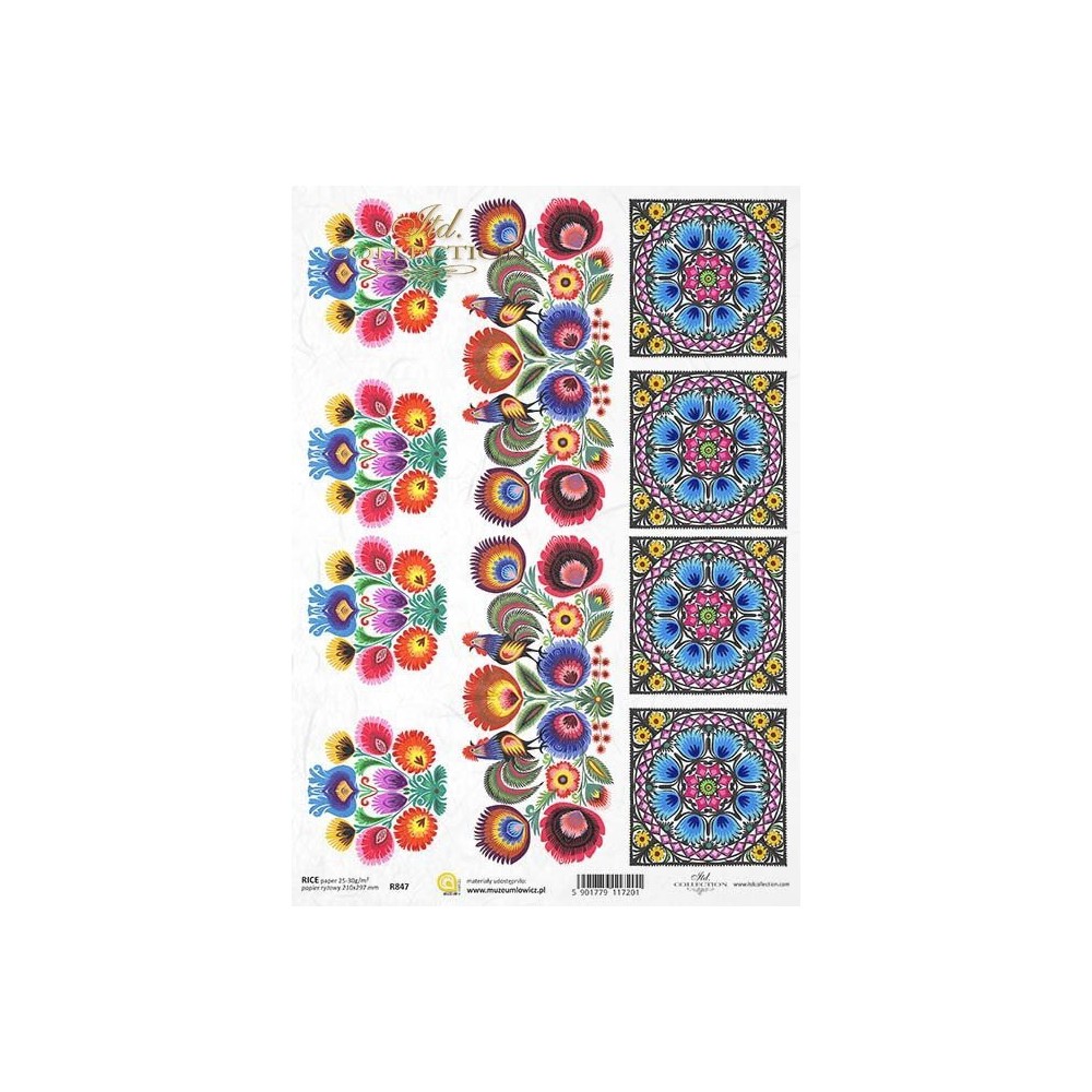 Decoupage paper A4 - ITD Collection - rice, R847